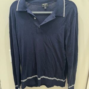 Todd Snyder Blue Polo Shirt Classic Knit